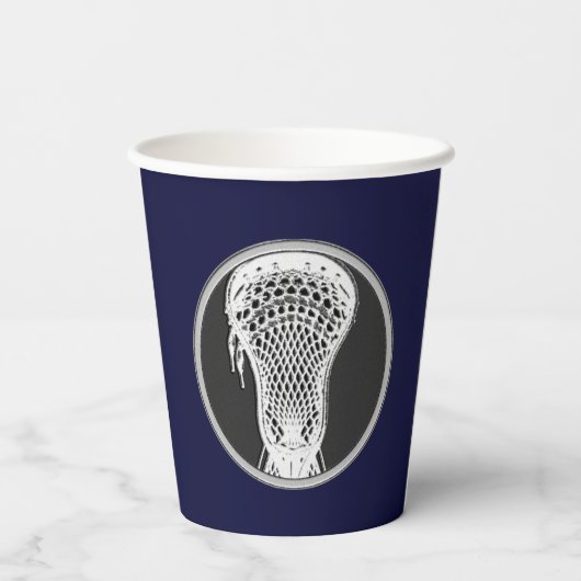 Lacrosse Sports Pappbecher (Rückseite)