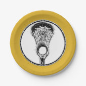 Lacrosse Sports Pappteller (Vorderseite)