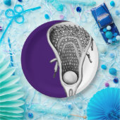 Lacrosse Sports Party Lila Pappteller (Party)