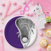 Lacrosse Sports Party Lila Pappteller (Party)