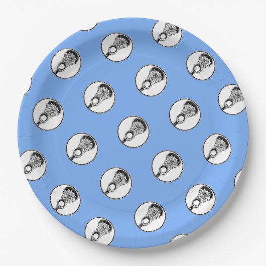 Lacrosse Sports Party Paper Teller (Vorderseite)