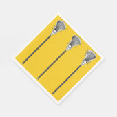 Lacrosse Sports Party Serviette (Ecke)