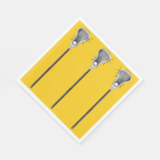 Lacrosse Sports Party Serviette (Ecke)