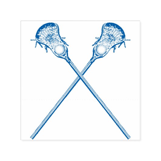 Lacrosse Sports Permastempel (Design)