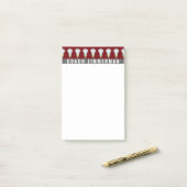 Lacrosse Sports Personalisiert Maroon Post-it Note Klebezettel (Auf Schreibtisch)