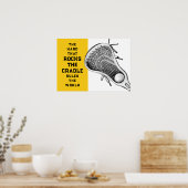 Lacrosse Sports Poster (Küche)