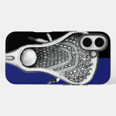 Lacrosse Sports Team Blue Case-Mate iPhone Hülle (Rückseite (Horizontal))