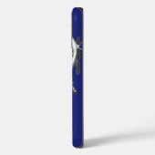 Lacrosse Sports Team Blue Case-Mate iPhone Hülle (Rückseite / Links)