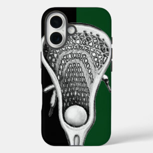 Lacrosse Sports Team Green iPhone 16 Hülle