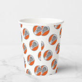 Lacrosse Sports Team Orange Pappbecher (Rechts)