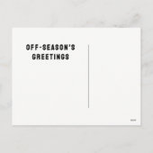 Lacrosse Sports Weihnachtsfeiertag Postkarte (Rückseite)