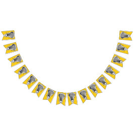 Lacrosse Sports Yellow Bunting Flags Wimpelkette