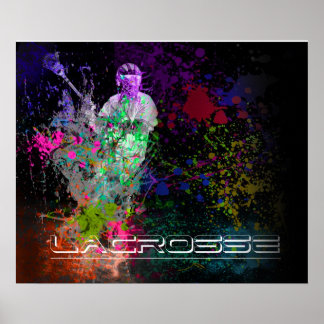 Lacrosse Spritzer Spread Poster