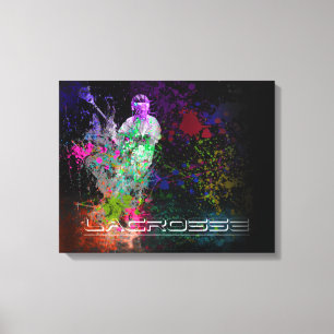 Lacrosse-Spritzerverbreitung Leinwand