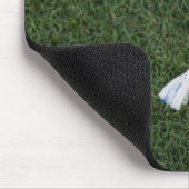 Lacrosse-Stick auf Gras Mousepad (Ecke)