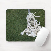 Lacrosse-Stick auf Gras Mousepad (Mit Mouse)