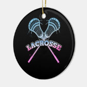 Lacrosse Stick für Lacrosse Spieler Sport Lax Orna Keramik Ornament (Links)