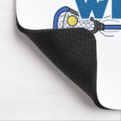 Lacrosse Stick in blau Mousepad (Ecke)