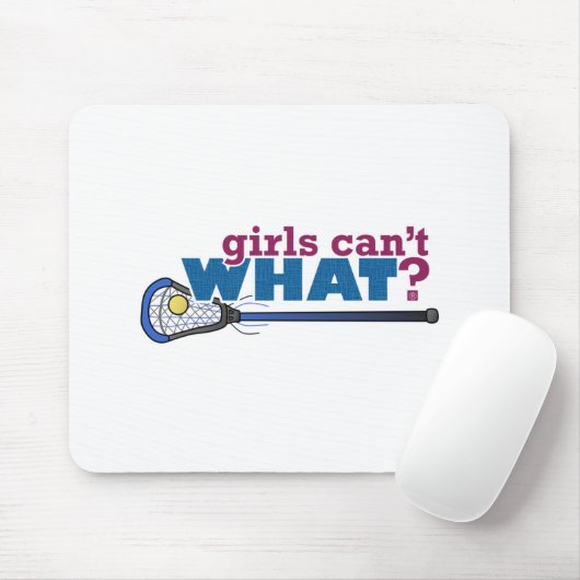 Lacrosse Stick in blau Mousepad (Mit Mouse)