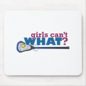 Lacrosse Stick in blau Mousepad (Vorne)