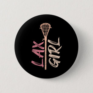 Lacrosse Stick Lax Girl Mama Goalie Ehefrau Wom Button