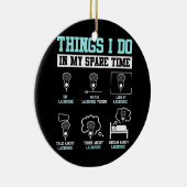 Lacrosse Stick Player LAX Sportspiel Funny Keramik Ornament (Rechts)