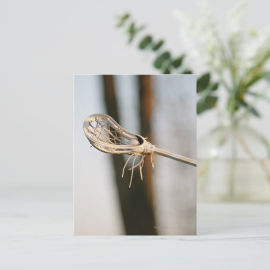 Lacrosse Stick Postkarte (Stehend Vorderseite)