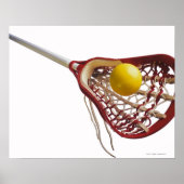 Lacrosse stick und Kugel Poster (Vorne)