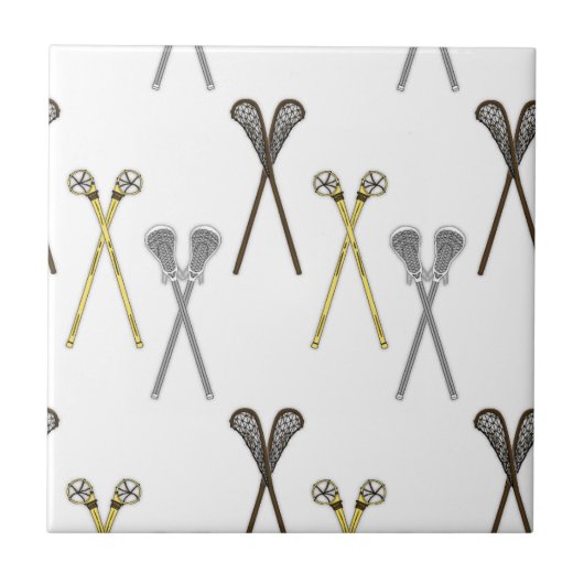 Lacrosse Sticks Fliese (Vorderseite)
