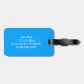 Lacrosse Sticks Gepäckträger Tag Blue Gepäckanhänger (Rückseite horizontal)