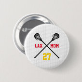 Lacrosse Sticks LAX MAMA Player NUMMER Net Team Fa Button (Vorne & Hinten)