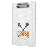 Lacrosse Sticks Netzcoach Name Team Farben Sport Klemmbrett (Links)