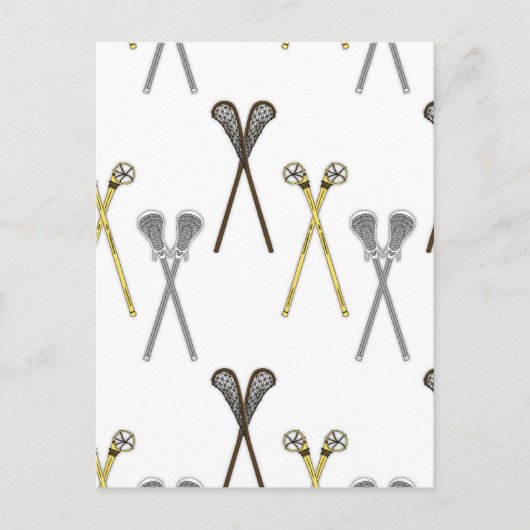 Lacrosse Sticks Postkarte (Vorderseite)