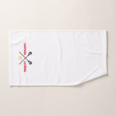Lacrosse Sticks Team Colors Number Sports Handtuch (Handtuch)