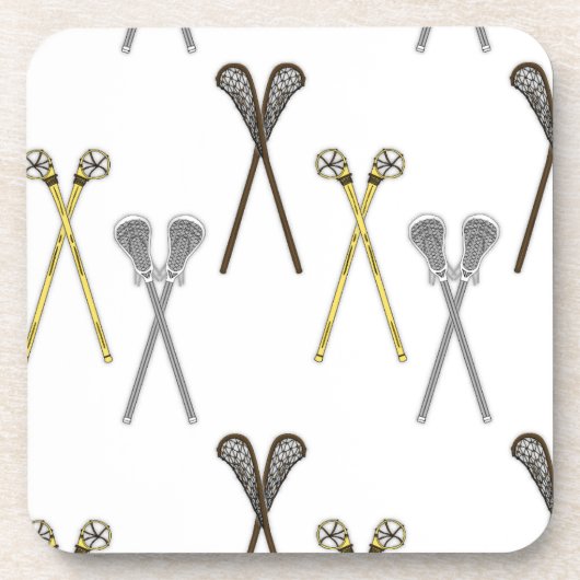 Lacrosse Sticks Untersetzer (Vorderseite)