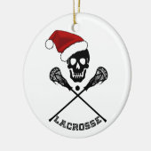 Lacrosse Sticks Weihnachten Keramik Ornament (Links)