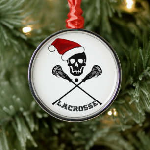 Lacrosse Sticks Weihnachten Ornament Aus Metall