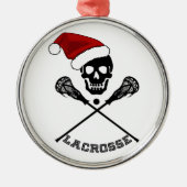 Lacrosse Sticks Weihnachten Ornament Aus Metall (Vorne)