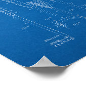 Lacrosse-Stock-Patent - Blueprint Poster (Ecke)