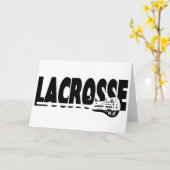 Lacrosse-Stock Schwarzweiss Karte (Gelbe Blume)