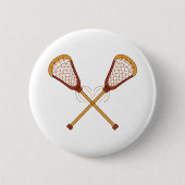 Lacrosse-Stöcke Button (Vorderseite)