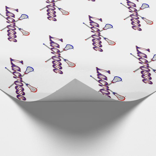 Lacrosse-Stöcke Geschenkpapier (Ecke)