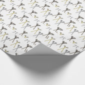 Lacrosse-Stöcke Geschenkpapier (Ecke)