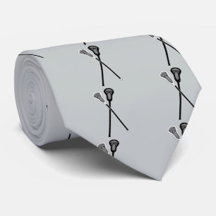 Lacrosse-Stöcke in Schwarzweiss Krawatte