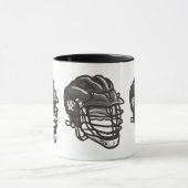 Lacrosse-Sturzhelm-Schwarzes Tasse (Zentrum)