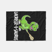 Lacrosse T-Rex Dino Lacrosse-Schläger Fleecedecke (Vorderseite (Horizontal))