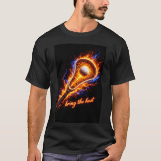 Lacrosse-T-Shirt – Bring the Heat Fire Sports Graf T-Shirt