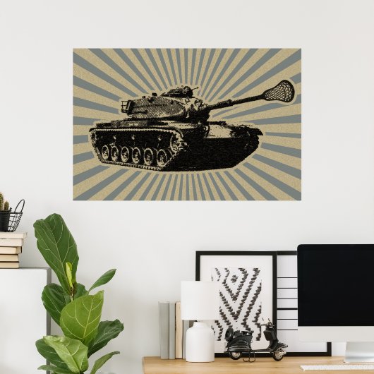 Lacrosse Tank Poster (Heimbüro)