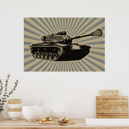 Lacrosse Tank Poster (Küche)