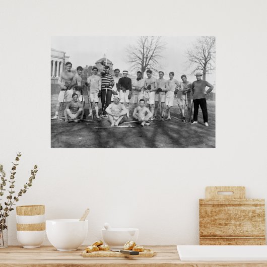 Lacrosse Team, 1908 Poster (Küche)